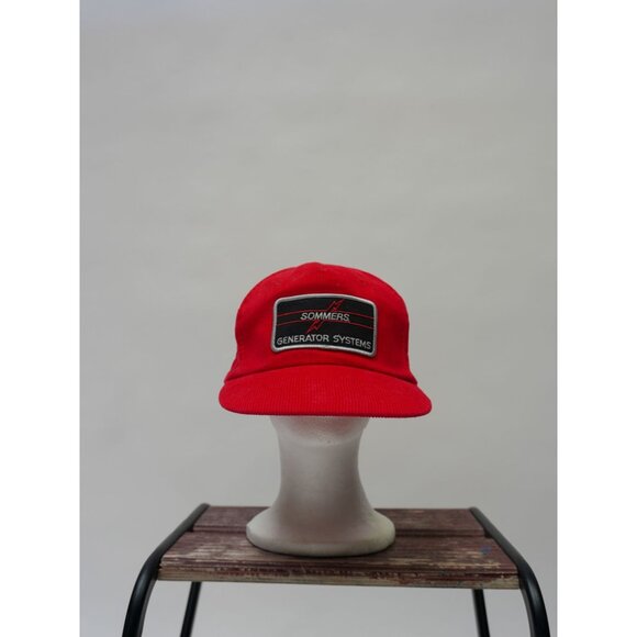 Vintage Sommers Red Corduroy Hat - Picture 2 of 2